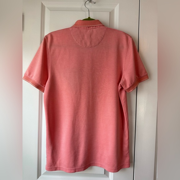 Ted Baker Mens Cagey Polo Pale Orange (Size 3=M) - Picture 3 of 7